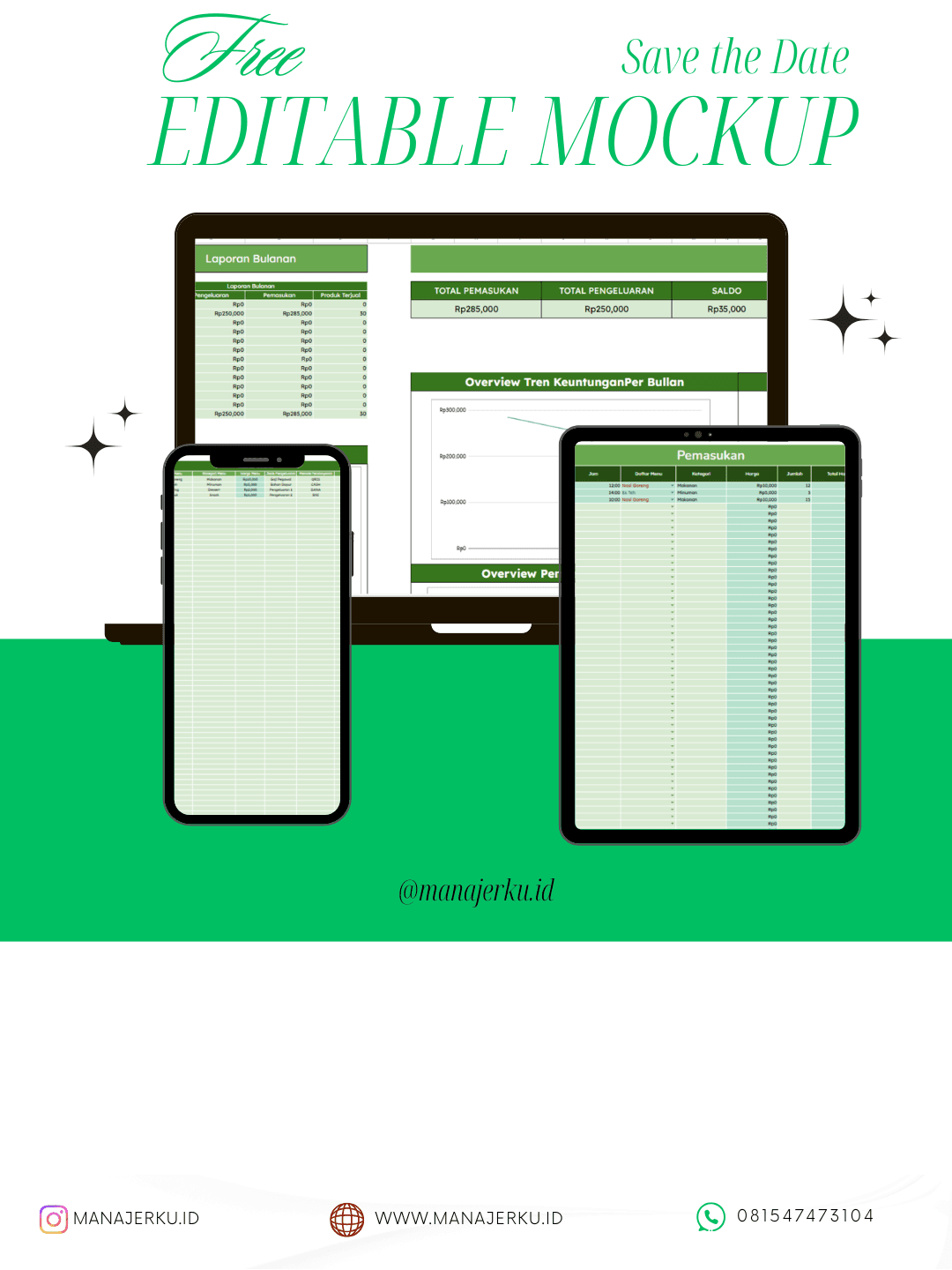 1. Dashboard Performa Usaha